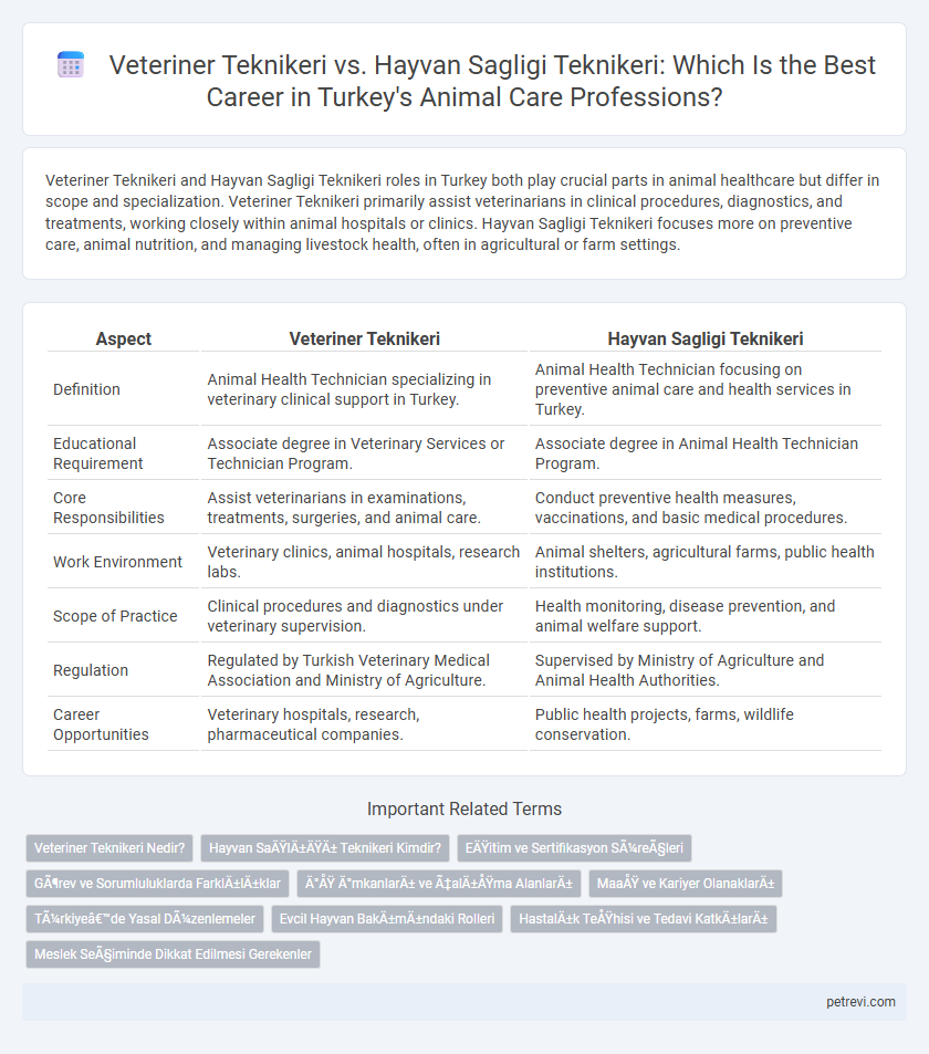 Veteriner Teknikeri vs. Hayvan Sagligi Teknikeri: Which Is the Best Career in Turkey's Animal Care Professions?