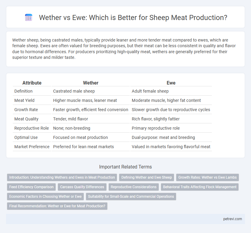 Wether vs Ewe: Which is Better for Sheep Meat Production?