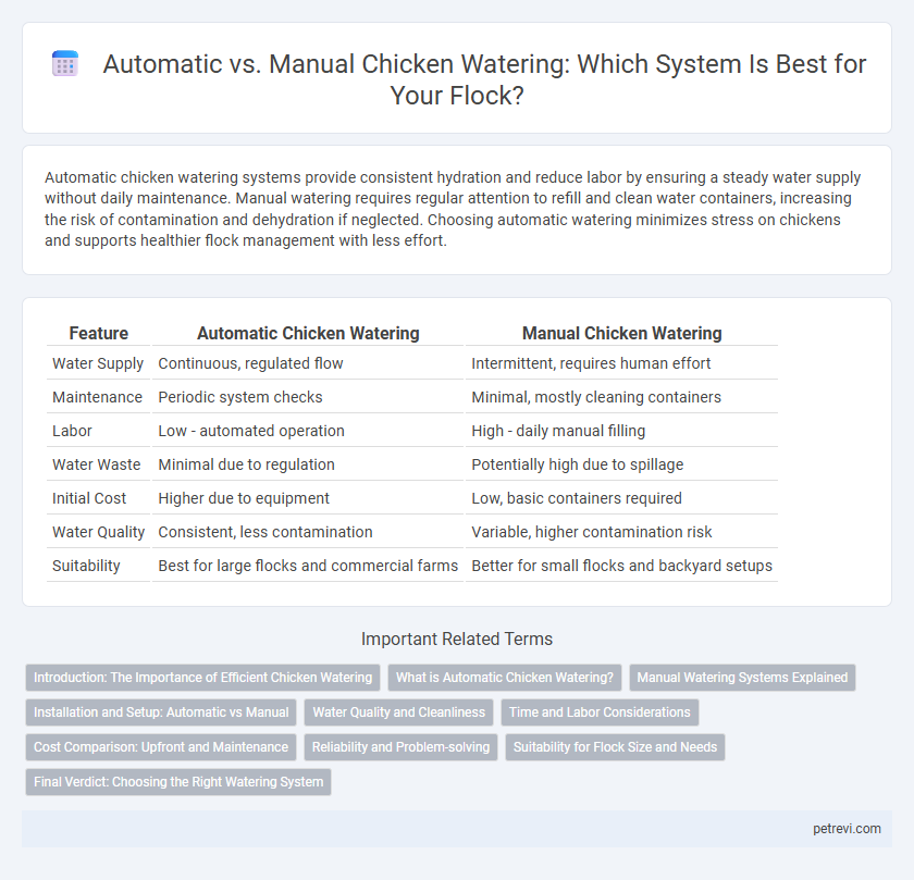 Automatic vs. Manual Chicken Watering: Which System Is Best for Your Flock?