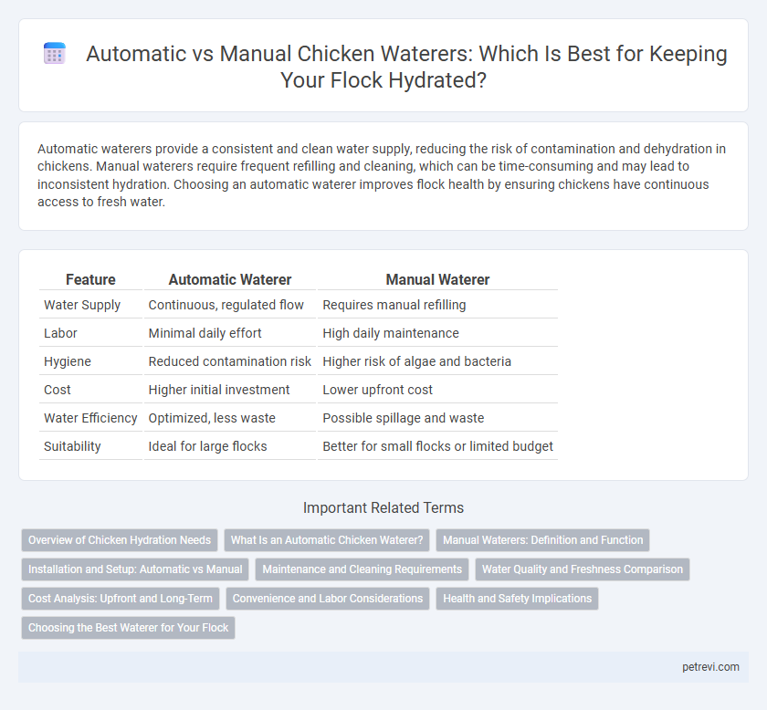 Automatic vs Manual Chicken Waterers: Which Is Best for Keeping Your Flock Hydrated?