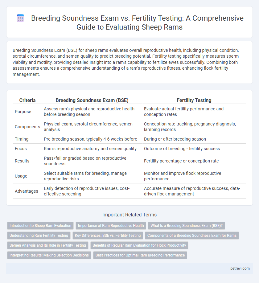 Breeding Soundness Exam vs. Fertility Testing: A Comprehensive Guide to Evaluating Sheep Rams