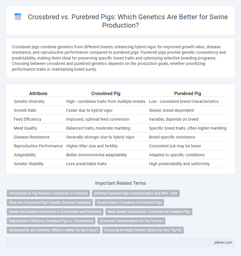Crossbred vs. Purebred Pigs: Which Genetics Are Better for Swine Production?