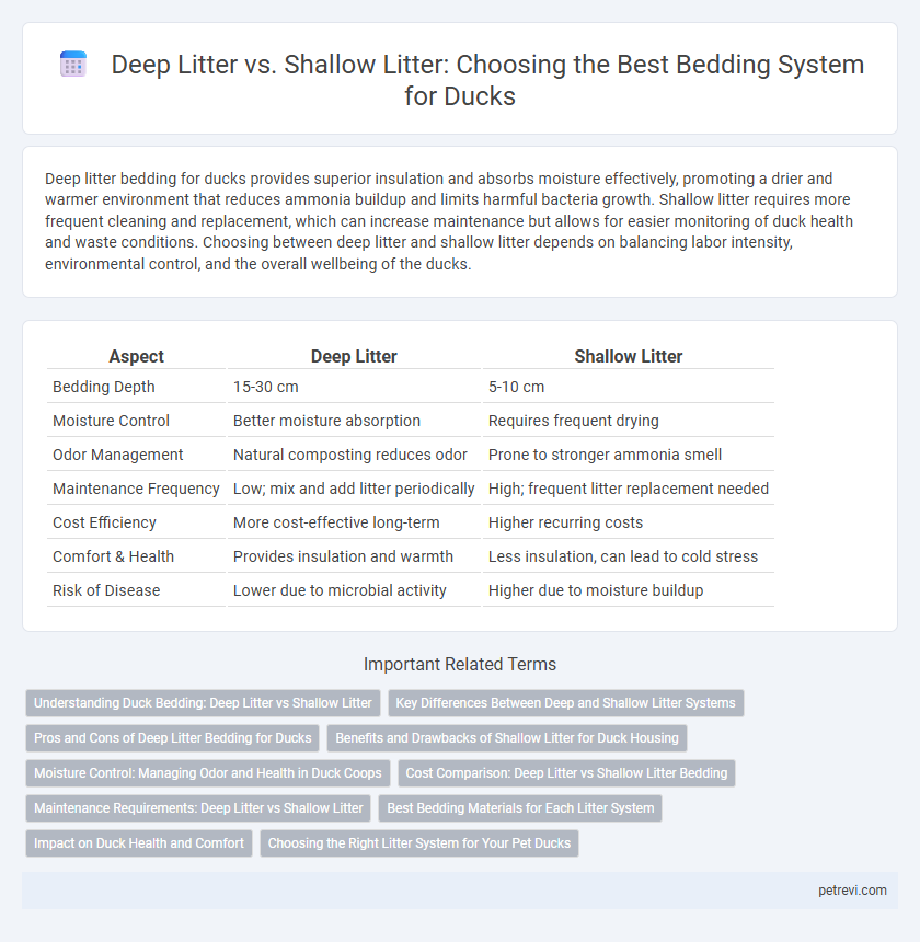 Deep Litter vs. Shallow Litter: Choosing the Best Bedding System for Ducks