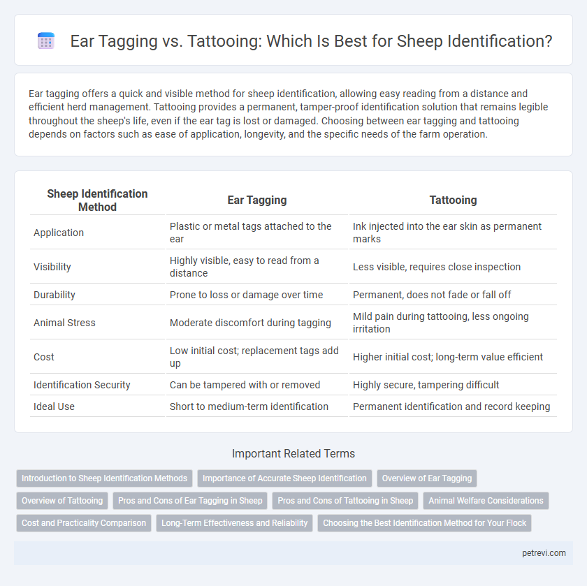 Ear Tagging vs. Tattooing: Which Is Best for Sheep Identification?