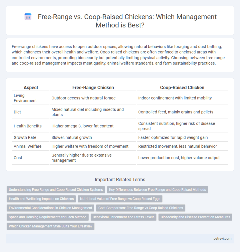 Free-Range vs. Coop-Raised Chickens: Which Management Method is Best?