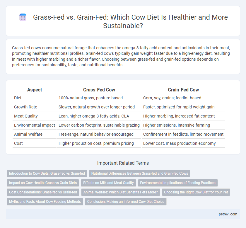 Grass-Fed vs. Grain-Fed: Which Cow Diet Is Healthier and More Sustainable?