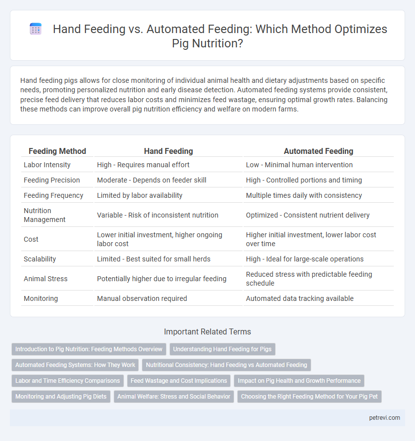 Hand Feeding vs. Automated Feeding: Which Method Optimizes Pig Nutrition?