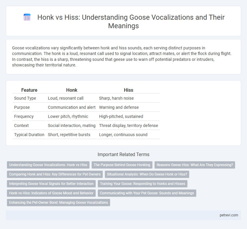 Honk vs Hiss: Understanding Goose Vocalizations and Their Meanings