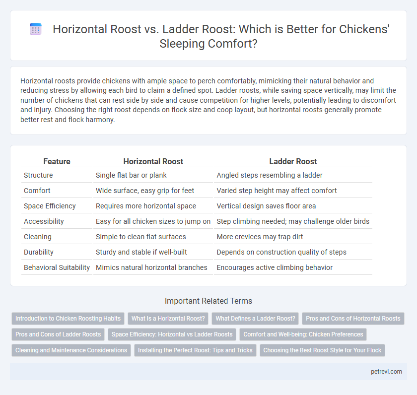 Horizontal Roost vs. Ladder Roost: Which is Better for Chickens' Sleeping Comfort?