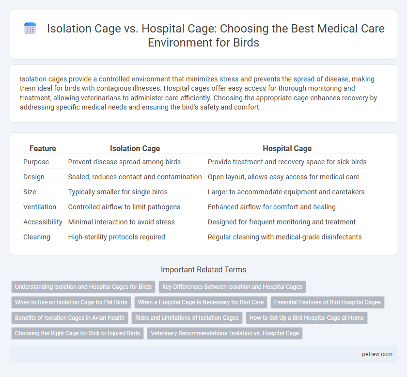 Isolation Cage vs. Hospital Cage: Choosing the Best Medical Care Environment for Birds