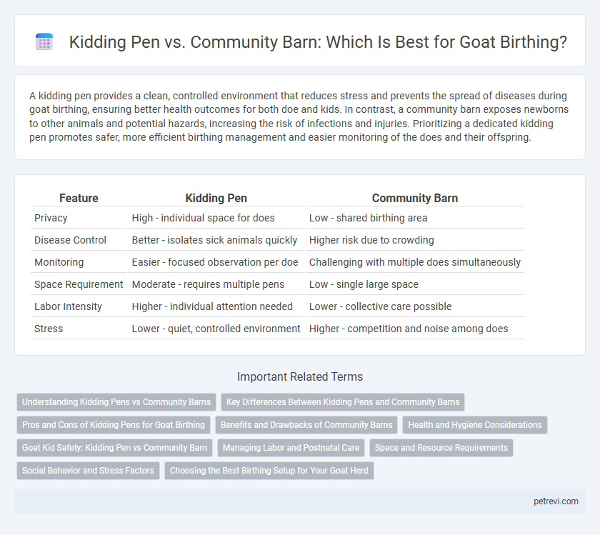 Kidding Pen vs. Community Barn: Which Is Best for Goat Birthing?