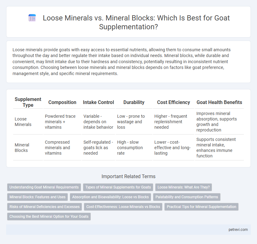 Loose Minerals vs. Mineral Blocks: Which Is Best for Goat Supplementation?