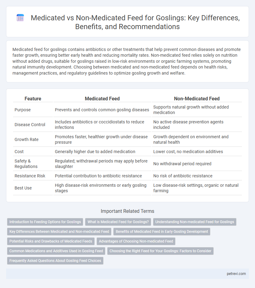 Medicated vs Non-Medicated Feed for Goslings: Key Differences, Benefits, and Recommendations