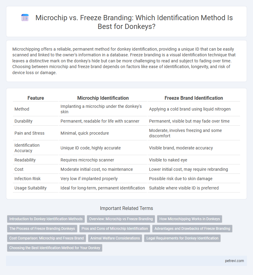 Microchip vs. Freeze Branding: Which Identification Method Is Best for Donkeys?