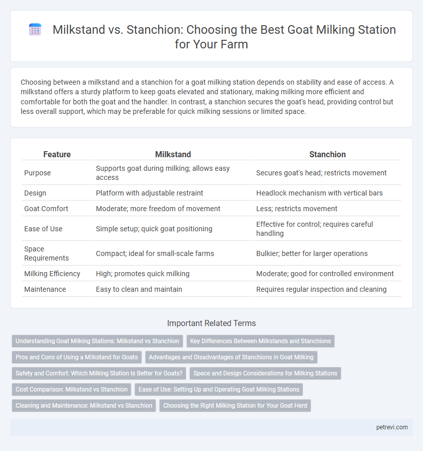 Milkstand vs. Stanchion: Choosing the Best Goat Milking Station for Your Farm