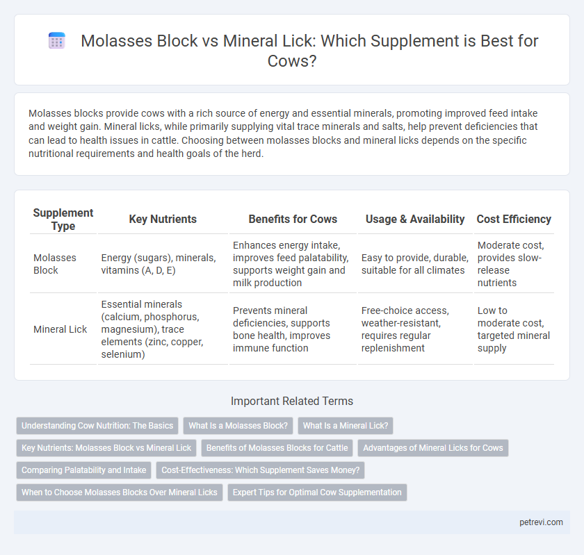 Molasses Block vs Mineral Lick: Which Supplement is Best for Cows?