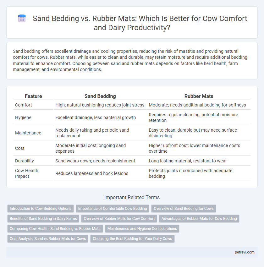 Sand Bedding vs. Rubber Mats: Which Is Better for Cow Comfort and Dairy Productivity?