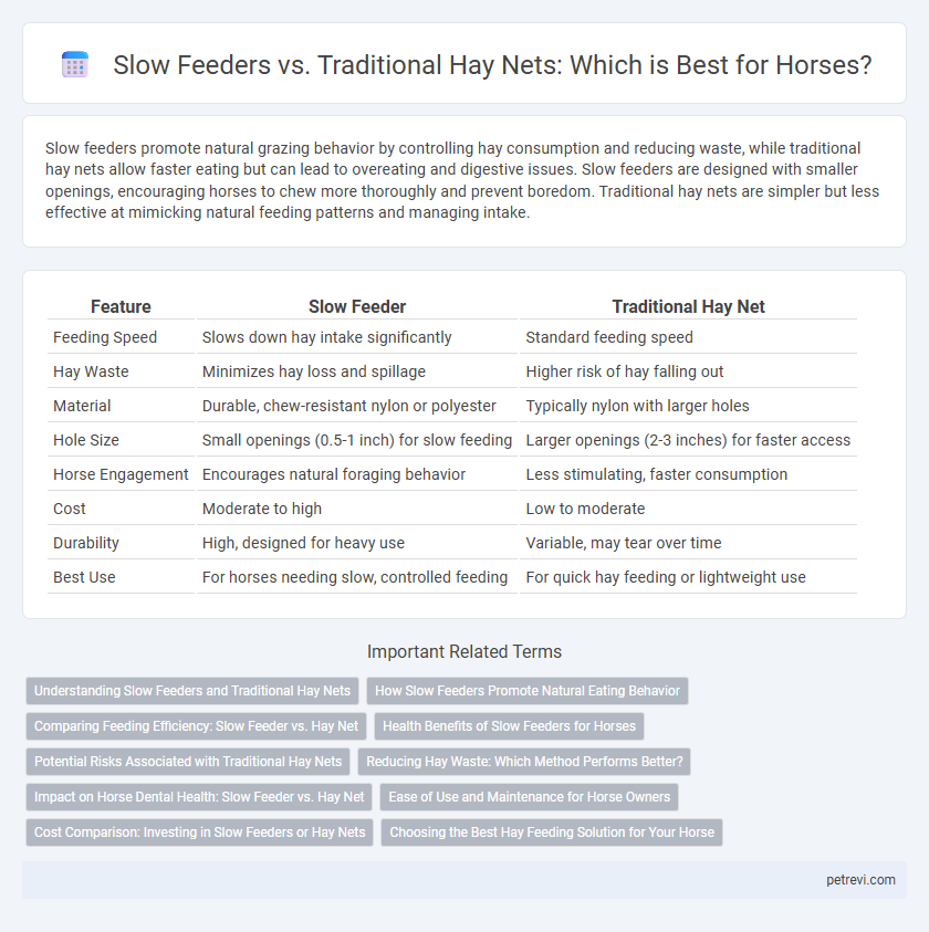 Slow Feeders vs. Traditional Hay Nets: Which is Best for Horses?