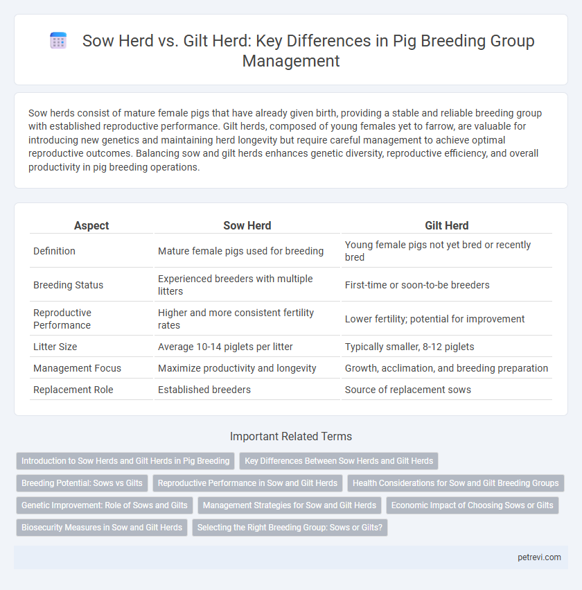 Sow Herd vs. Gilt Herd: Key Differences in Pig Breeding Group Management