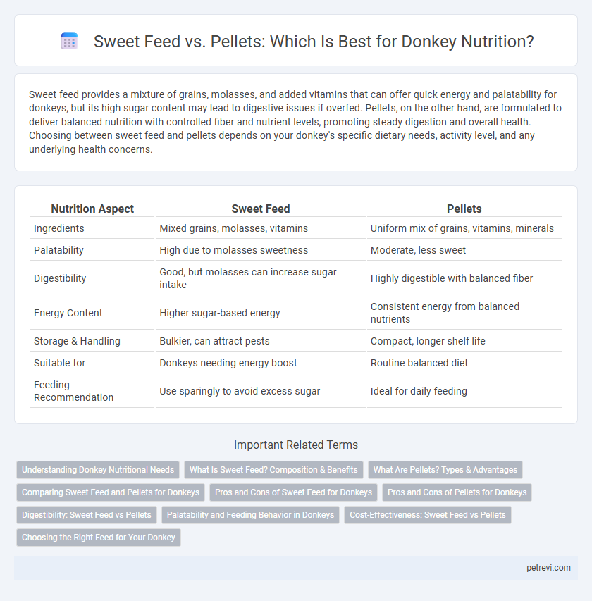 Sweet Feed vs. Pellets: Which Is Best for Donkey Nutrition?