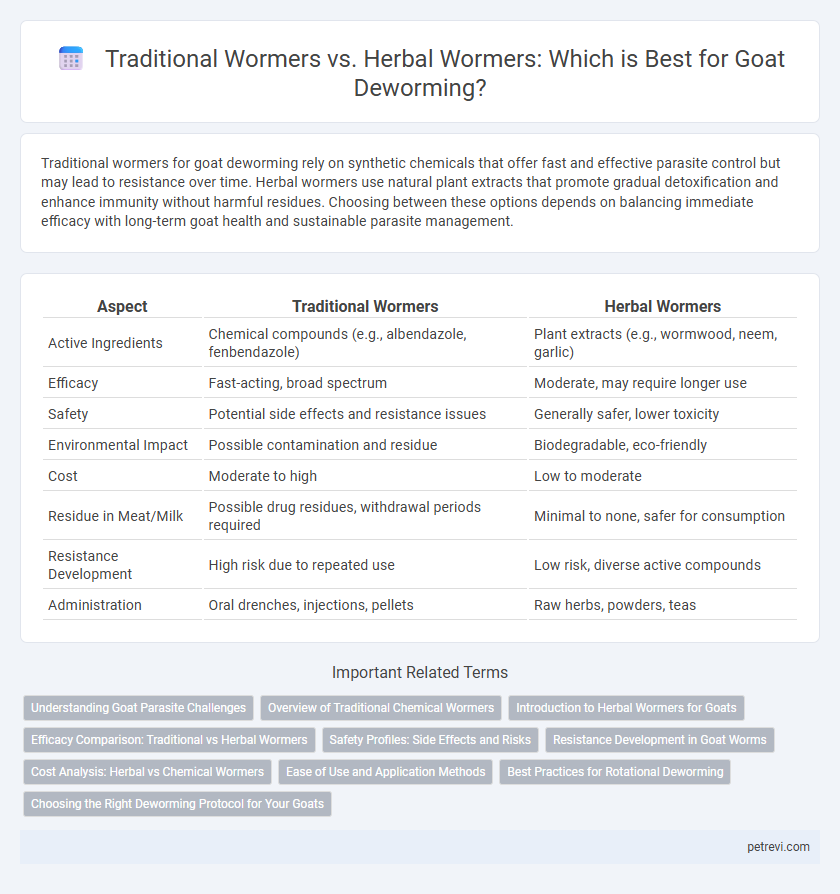 Traditional Wormers vs. Herbal Wormers: Which is Best for Goat Deworming?