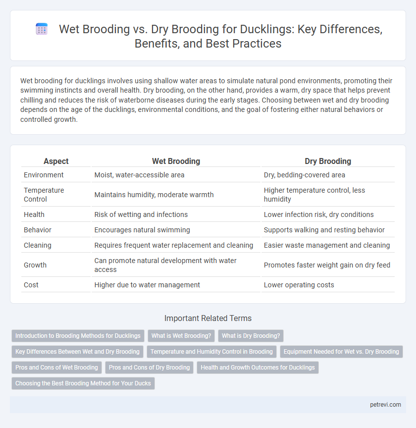 Wet Brooding vs. Dry Brooding for Ducklings: Key Differences, Benefits, and Best Practices