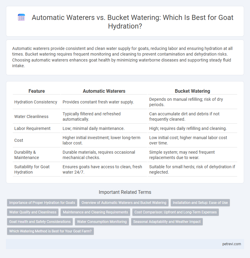 Automatic Waterers vs. Bucket Watering: Which Is Best for Goat Hydration?