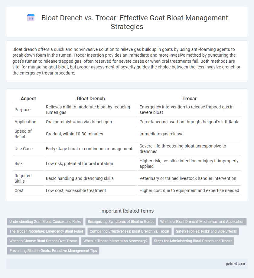 Bloat Drench vs. Trocar: Effective Goat Bloat Management Strategies
