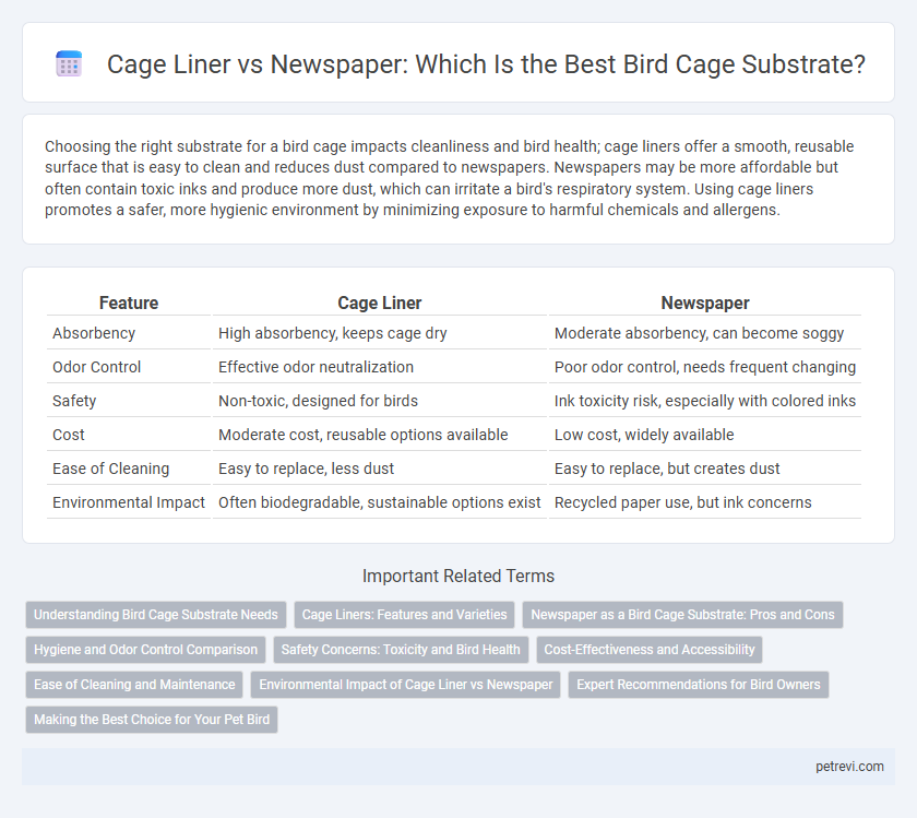 Cage Liner vs Newspaper: Which Is the Best Bird Cage Substrate?