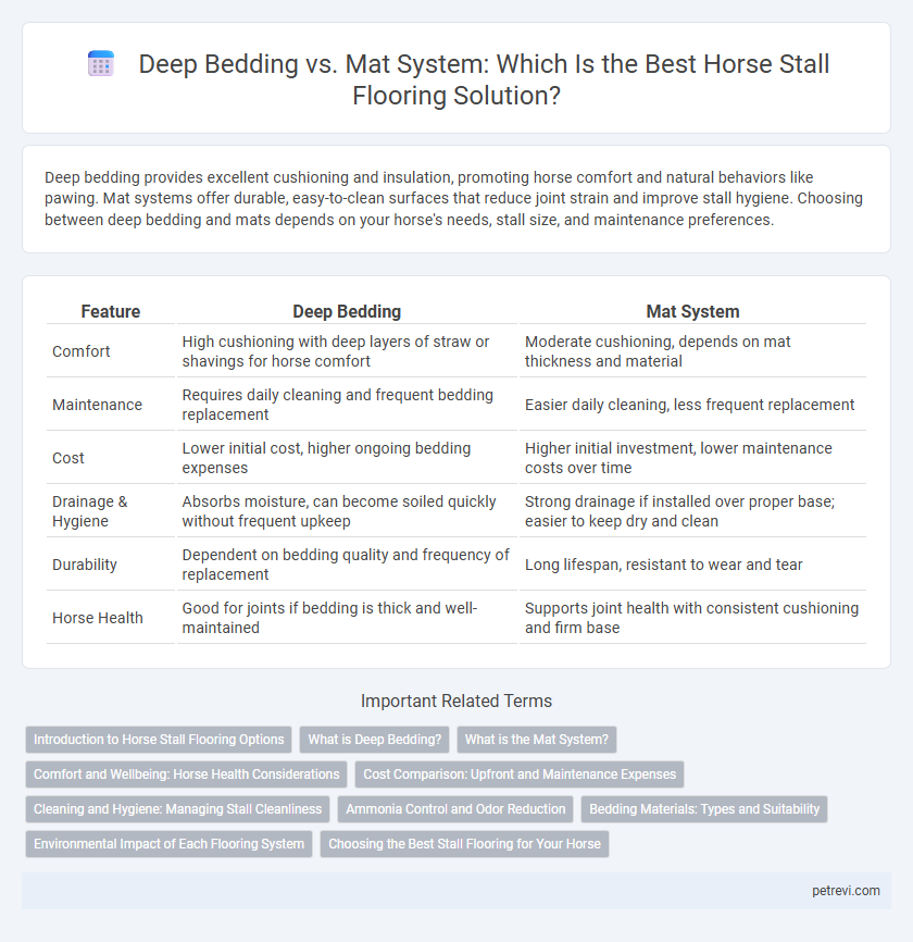Deep Bedding vs. Mat System: Which Is the Best Horse Stall Flooring Solution?
