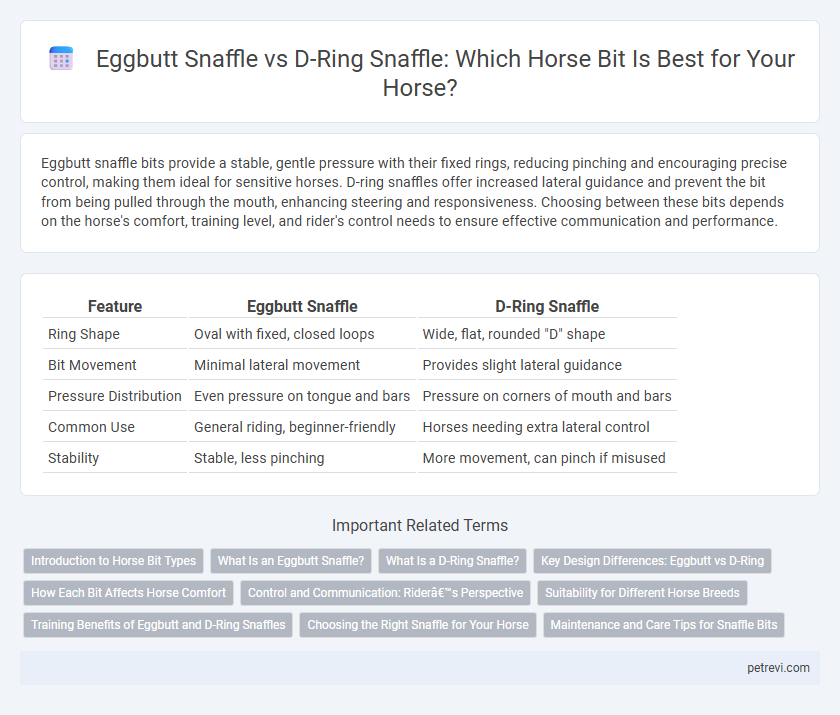 Eggbutt Snaffle vs D-Ring Snaffle: Which Horse Bit Is Best for Your Horse?