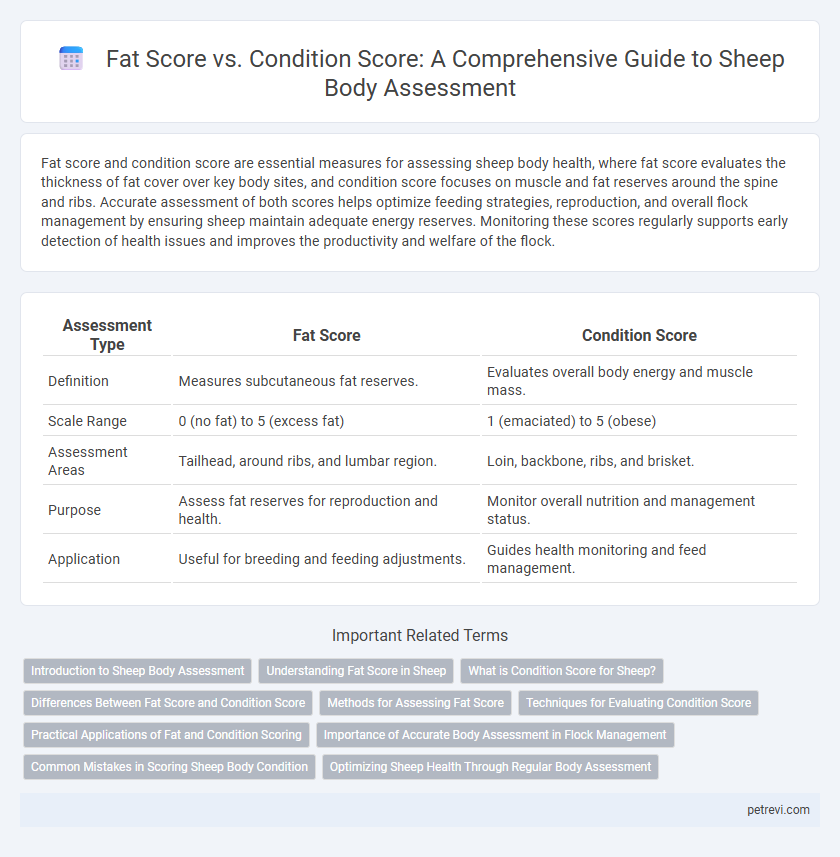 Fat Score vs. Condition Score: A Comprehensive Guide to Sheep Body Assessment