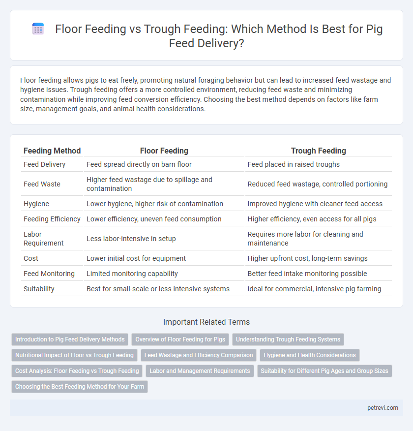 Floor Feeding vs Trough Feeding: Which Method Is Best for Pig Feed Delivery?