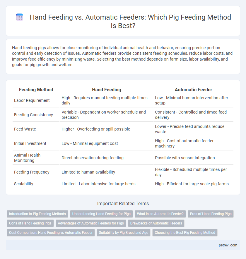Hand Feeding vs. Automatic Feeders: Which Pig Feeding Method Is Best?