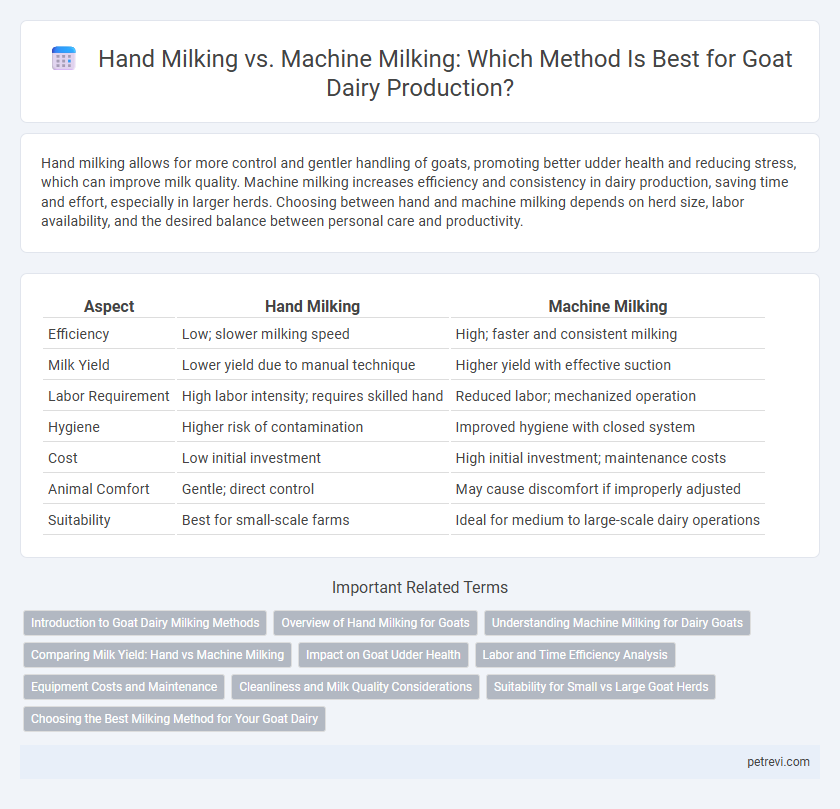 Hand Milking vs. Machine Milking: Which Method Is Best for Goat Dairy Production?