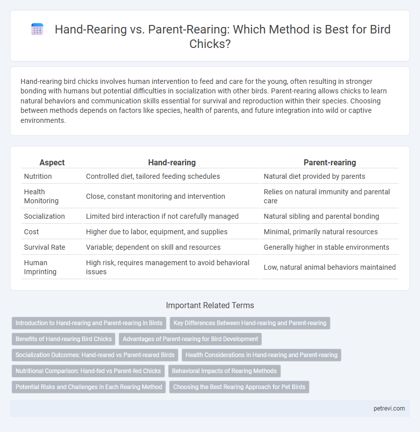 Hand-Rearing vs. Parent-Rearing: Which Method is Best for Bird Chicks?