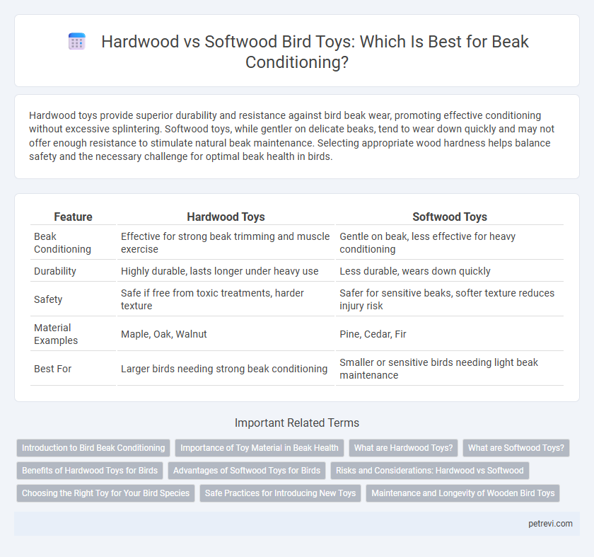 Hardwood vs Softwood Bird Toys: Which Is Best for Beak Conditioning?