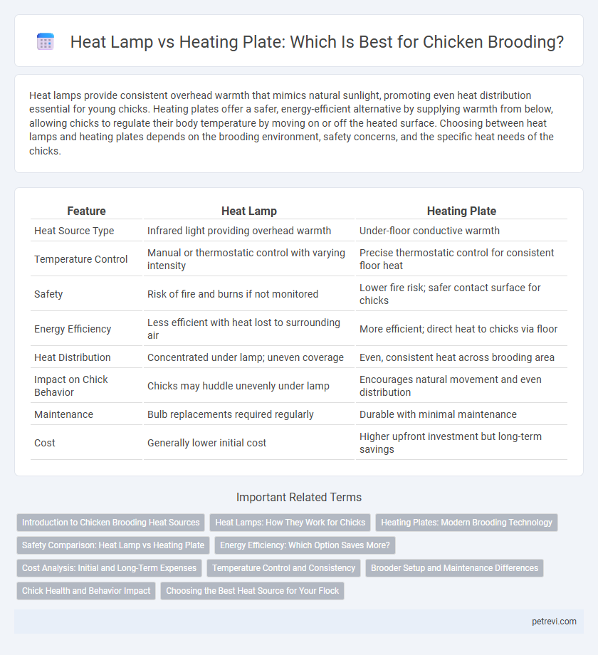 Heat Lamp vs Heating Plate: Which Is Best for Chicken Brooding?