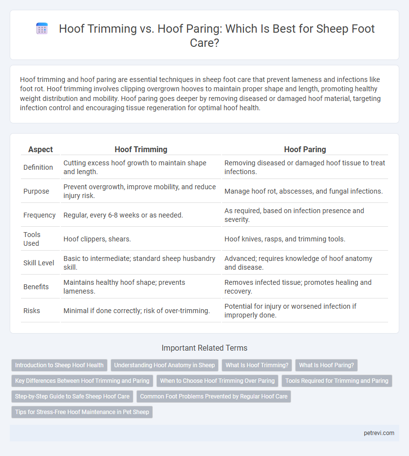 Hoof Trimming vs. Hoof Paring: Which Is Best for Sheep Foot Care?