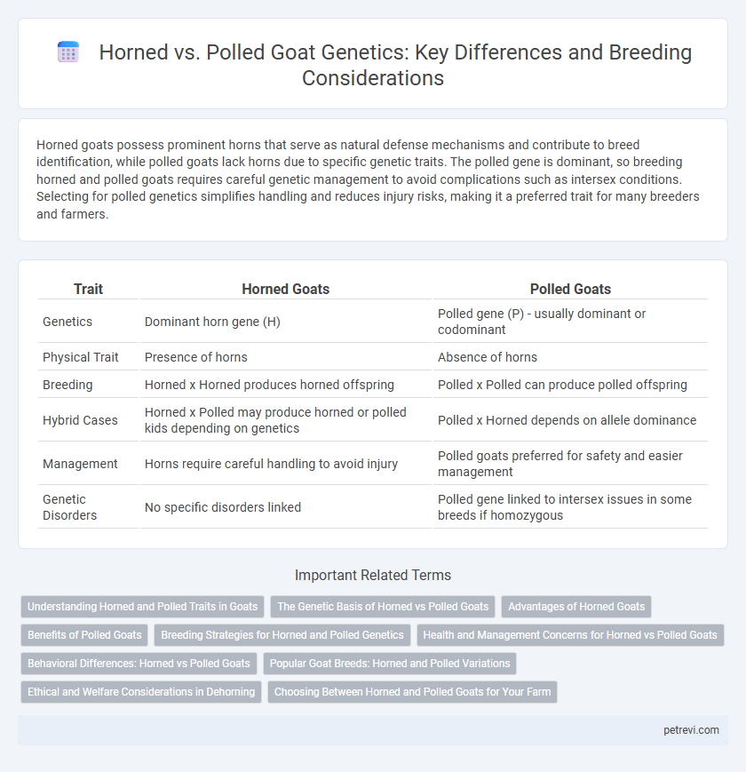 Horned vs. Polled Goat Genetics: Key Differences and Breeding Considerations