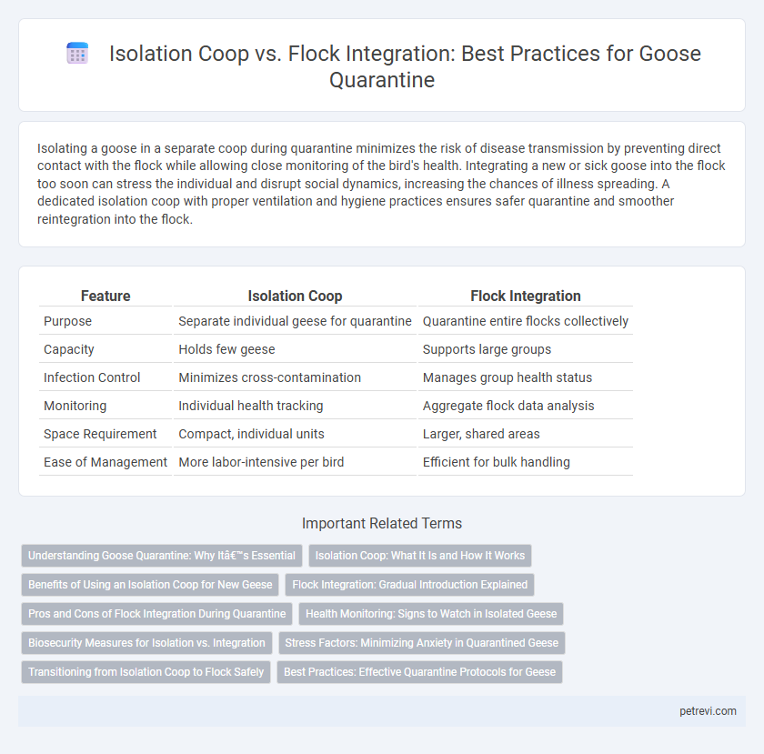 Isolation Coop vs. Flock Integration: Best Practices for Goose Quarantine