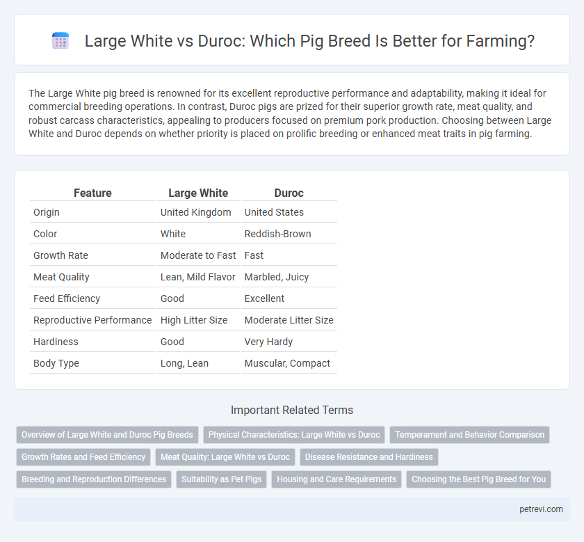 Large White vs Duroc: Which Pig Breed Is Better for Farming?