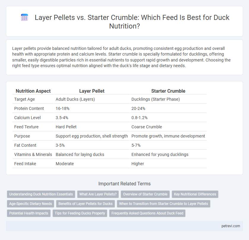Layer Pellets vs. Starter Crumble: Which Feed Is Best for Duck Nutrition?