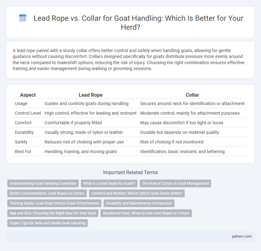 Lead Rope vs. Collar for Goat Handling: Which Is Better for Your Herd?