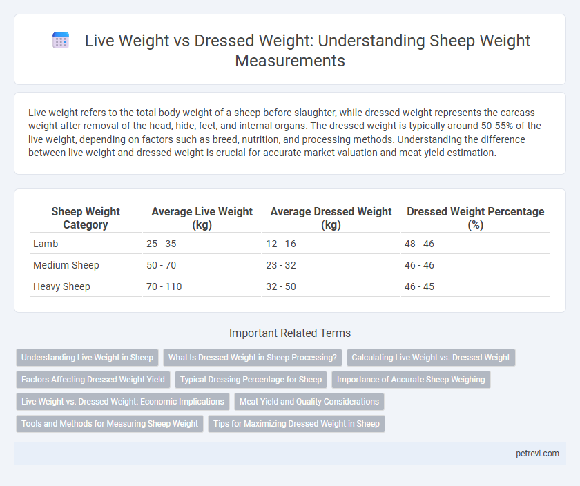 Live Weight vs Dressed Weight: Understanding Sheep Weight Measurements