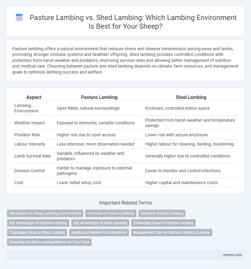 Pasture Lambing vs. Shed Lambing: Which Lambing Environment Is Best for Your Sheep?