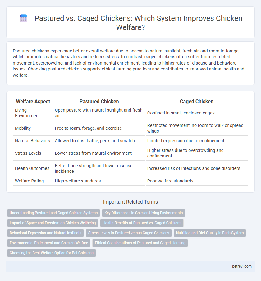 Pastured vs. Caged Chickens: Which System Improves Chicken Welfare?