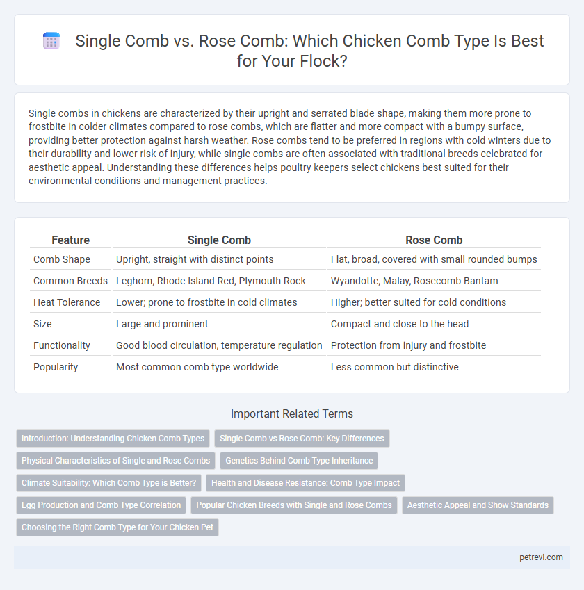 Single Comb vs. Rose Comb: Which Chicken Comb Type Is Best for Your Flock?