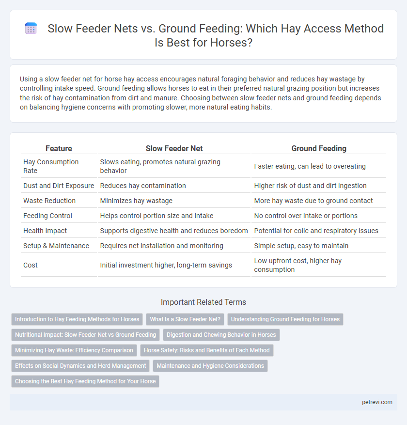 Slow Feeder Nets vs. Ground Feeding: Which Hay Access Method Is Best for Horses?