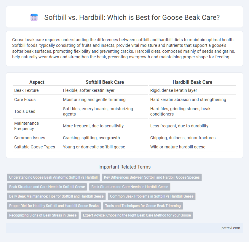 Softbill vs. Hardbill: Which is Best for Goose Beak Care?